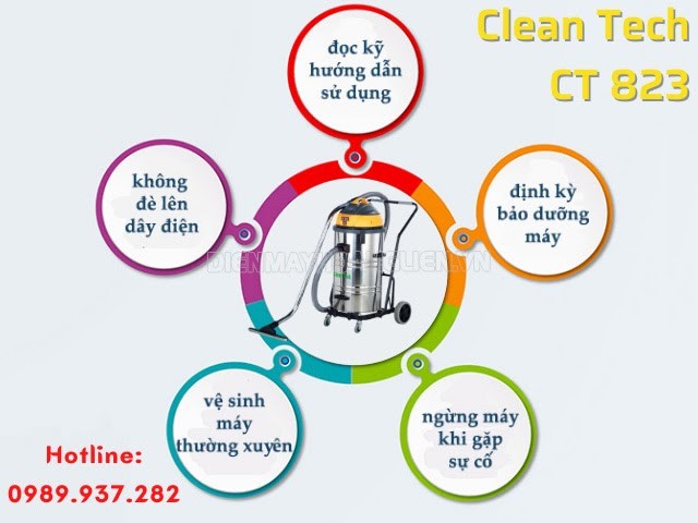 Những lưu ý khi vận hành - bảo dưỡng model Clean Tech CT 823 